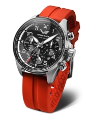 Hodinky Vostok Europe Space Race chrono line 6S20-325A741S červené + Dárek zdarma